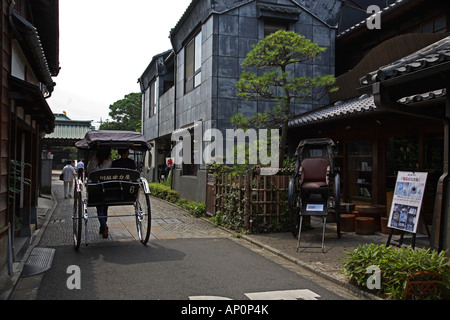 Den malerischen Kanal Lagerhaus Stadt Kawagoe in Saitama Japan Asien Stockfoto