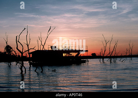 Schwimmende Zimmer Bumi River Stockfoto