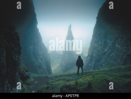 Die Nadel, Quiraing, Isle Of Skye, Schottland, Vereinigtes Königreich Stockfoto