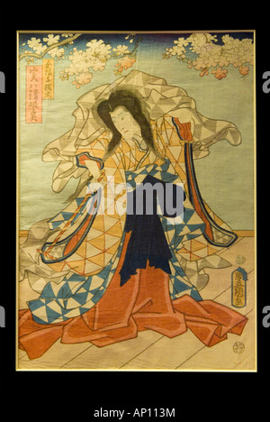 Kunisada Fukumatsu Japan japanische orient oriental print Holzschnitt drucken Toyokuni III beliebte produktiver finanziell erfolgreich Stockfoto