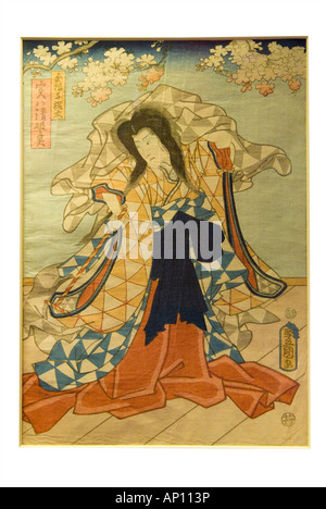 Kunisada Fukumatsu Japan japanische orient oriental print Holzschnitt drucken Toyokuni III beliebte produktiver finanziell erfolgreich Stockfoto