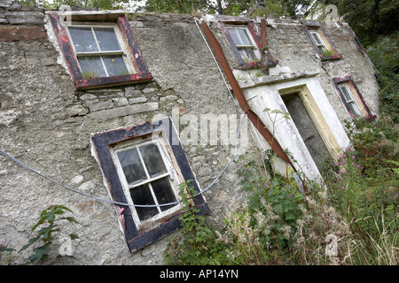 Verlassene verfallene Bauernhaus in der Nähe von Killybegs Donegal Ireland Stockfoto