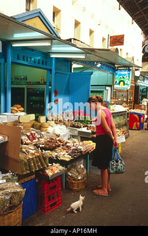 Markthalle, Chania, Kreta, Griechenland Stockfoto