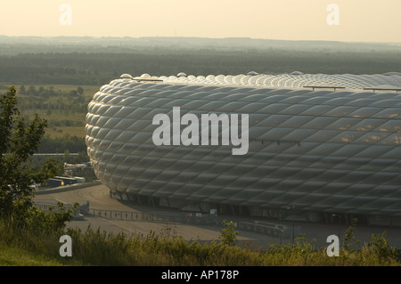 Porträtaufnahme der nördlichen Mauer des Stadions Alianz Stockfoto