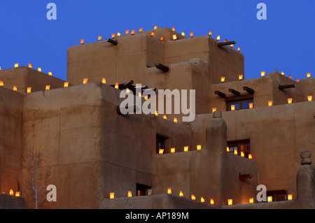 Abends im Hotel Inn &amp; Spa in Loretto in Santa Fe, New Mexiko, USA Stockfoto