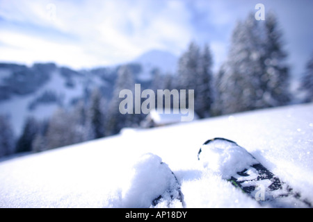 Skitour, Hohe Salve, Skifahren Bereich Brixen Im Thale, Tirol, Österreich Stockfoto