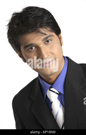 ANG200008 lächelnd und Blick in die Kamera Stockfoto