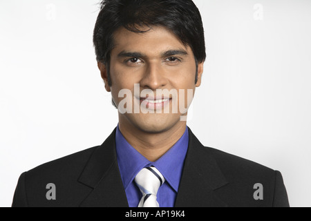 Executive ANG200121 suchen in der Front und lächelnd hautnah Model-Release Nr. 687 M Stockfoto