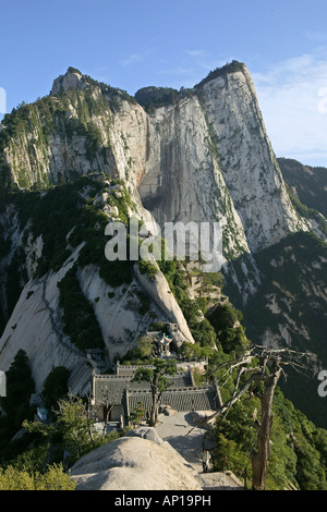 Blick vom North Peak, taoistische Berg, Hua Shan, Provinz Shaanxi, China, Asien Stockfoto