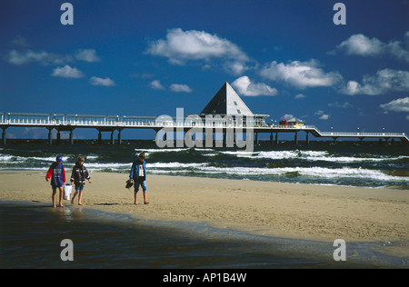 Pier, Heringsdorf, Insel Usedom, Mecklenburg-Western Pomerania, Deutschland, Europa Stockfoto