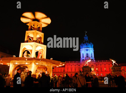 Charlottenburg-Weihnachten Markt Berlin Deutschland Stockfoto