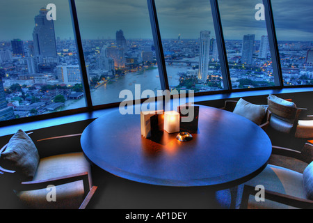 Blick vom Millennium Hilton Bangkok, Krung Thep, Thailand, Asien Stockfoto