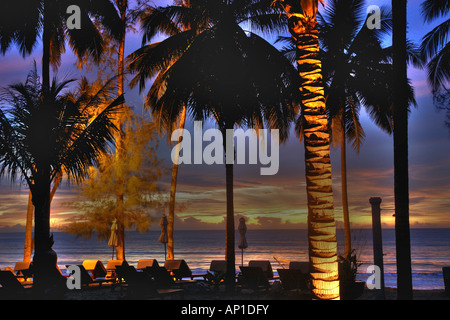 Strand von Le Meridien Resort, Khao Lak, Kao Lak, Thailand, Asien Stockfoto