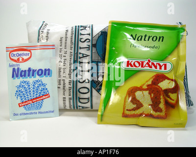 Odium Carbonat historische Bezeichnung Soda waschen Soda oder Natron Kristalle ist eine Hydratisierte Forma Natriumcarbonats App Stockfoto