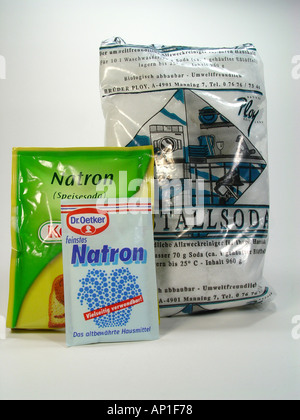 Natrium Carbonat historische Bezeichnung Soda waschen Soda oder Natron Kristalle ist eine Hydratisierte Forma Natriumcarbonats Ap Stockfoto