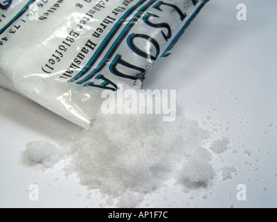 Natrium Carbonat historische Bezeichnung Soda waschen Soda oder Natron Kristalle ist eine Hydratisierte Forma Natriumcarbonats Ap Stockfoto