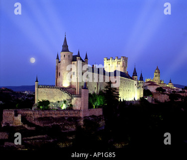 ES - Kastilien: Alcazar Burg in Segovia Stockfoto