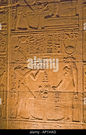 Tempel der Isis Philae Aglika Insel Fluss Nil Oberägypten Nahost DSC 4161 Stockfoto