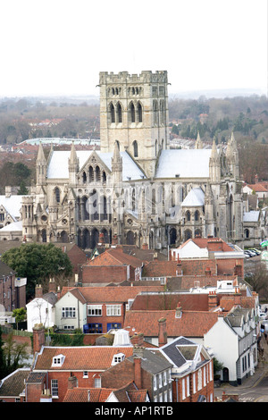 Luftaufnahme der römisch-katholischen Kathedrale Norwich Norfolk UK Stockfoto