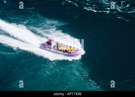 Whirlpool Jet Schnellboot am Niagara River flussabwärts von Niagara Falls, Ontario, Kanada Stockfoto