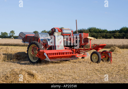 Massey Harris Sunshine Nr. 6 Stripperin/Header Harvester Stockfoto