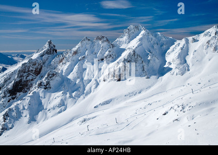 Whakapapa Skifield auf Mt Ruapehu Tongariro National Park Central Plateau Nordinsel Neuseeland Antenne Stockfoto