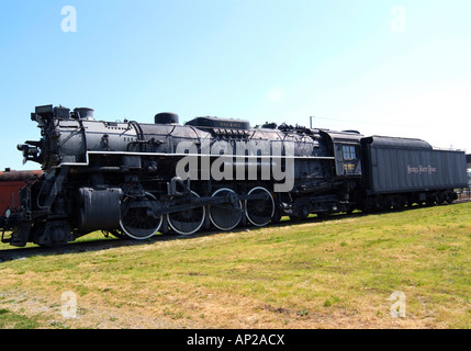 Alte Dampfmaschine von New York, Chicago und St. Louis Nr. 757 Lima 2-8-4 Klasse s-2 Berkshire-Typ im Pennsylvania Railroad Museum Stockfoto