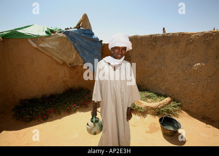 Wasserversorgung als humanitäre Hilfe Stockfoto