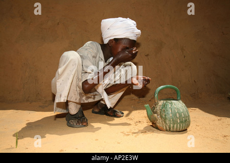 Wasserversorgung als humanitäre Hilfe Stockfoto