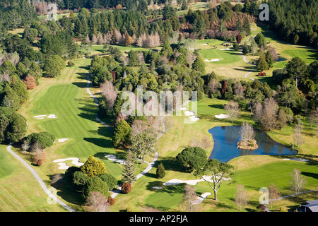 Wairakei International Golf Course in der Nähe von Taupo Nordinsel Neuseeland Antenne Stockfoto