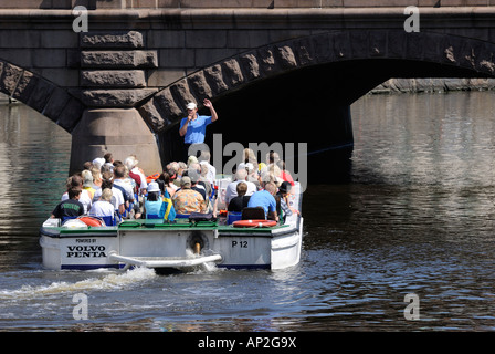 Ausflugsboot im Zentrum von Göteborg. Schweden Stockfoto