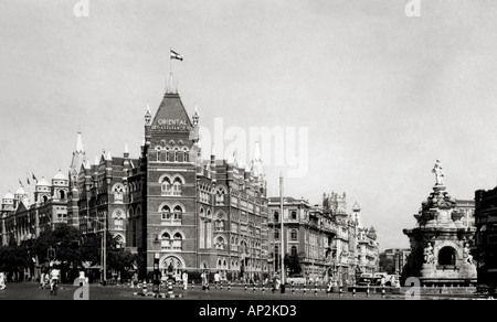 AAD 72377 - Alte Vintage 1900s Bombay Flora Brunnen Mumbai Maharashtra Indien Stockfoto