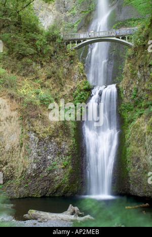 Multnomah Falls Oregon Historic Columbia River Scenic Highway Korridor Byway hwy 30 OR Wasserfälle Stockfoto