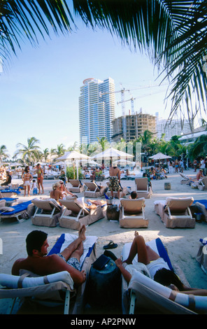 Nikki Beach Club, South Beach, Miami, Florida, USA Stockfoto