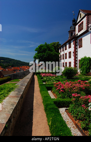 Rosenkranz von Schloss Wilhelmsburg, Schmalkalden, Thüringen, Deutschland Stockfoto