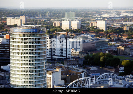 Birmingham City Skyline mit Rotunde und Eastside Stockfoto