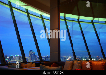 Blick aus dem Millenium Hilton Bangkok, Thailand, Asien Stockfoto