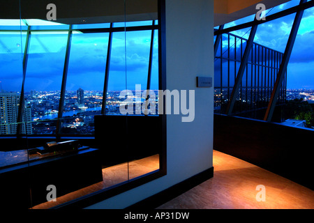 Blick aus dem Millenium Hilton Bangkok, Thailand, Asien Stockfoto