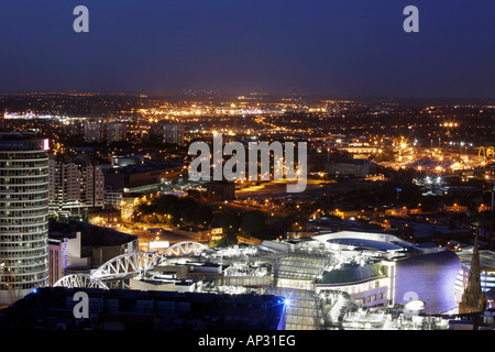 Birmingham City Skyline mit Rotunde und Eastside Stockfoto