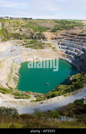 Die Delabole Schiefer-Steinbruch in Nord Cornwall Stockfoto