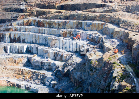 Die Delabole Schiefer-Steinbruch in Nord Cornwall Stockfoto