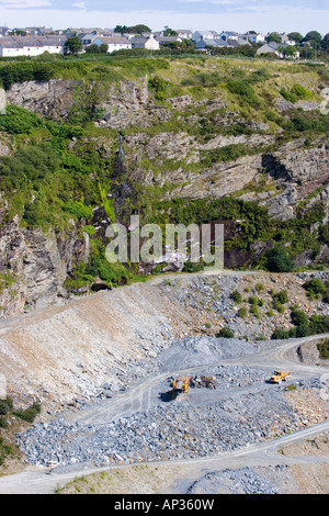 Die Delabole Schiefer-Steinbruch in Nord Cornwall Stockfoto