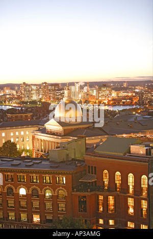 Beacon Hill und Massachusetts State House, Boston, Boston, Massachusetts, USA, USA Stockfoto