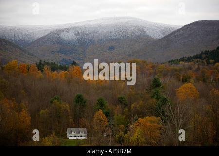 Einfamilienhaus in der Nähe von Williamstown und Mount Greylock, Williamstown, Massachusetts, USA Stockfoto