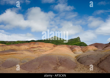 Chamarel sieben farbige Erden, Chamarel, Bel Ombre, Black River District, Mauritius Stockfoto