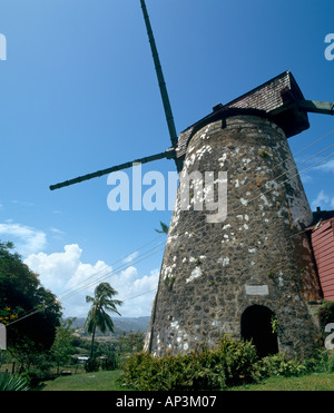 Morgan Lewis Sugar Mill im Jahr 1993 vor der Restaurierung, St Andrew Parish, Barbados, Karibik, Caribbean Stockfoto