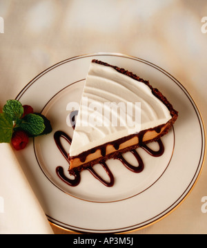 Peanut Butter Chocolate Kreissegment Stockfoto