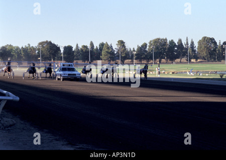 Trabrennen an der California State Fair Sacramento California Stockfoto