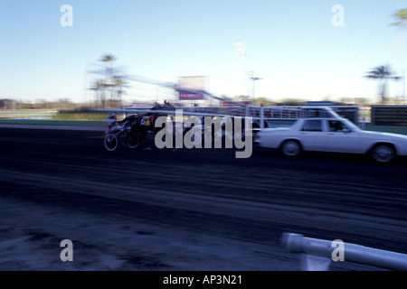 Trabrennen an der California State Fair Sacramento California Stockfoto