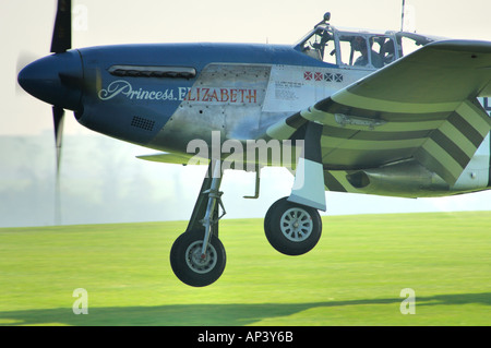 P51C Mustang WWII Kämpfer Prinzessin Elizabeth Stockfoto